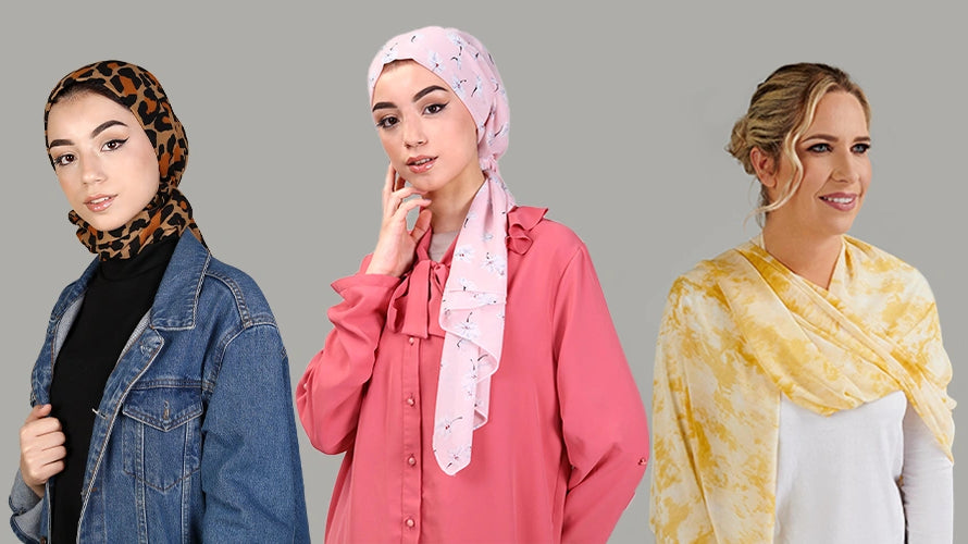 styles for chiffon scarf