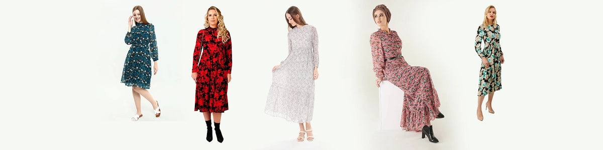 Long floral dresses for women hot sale