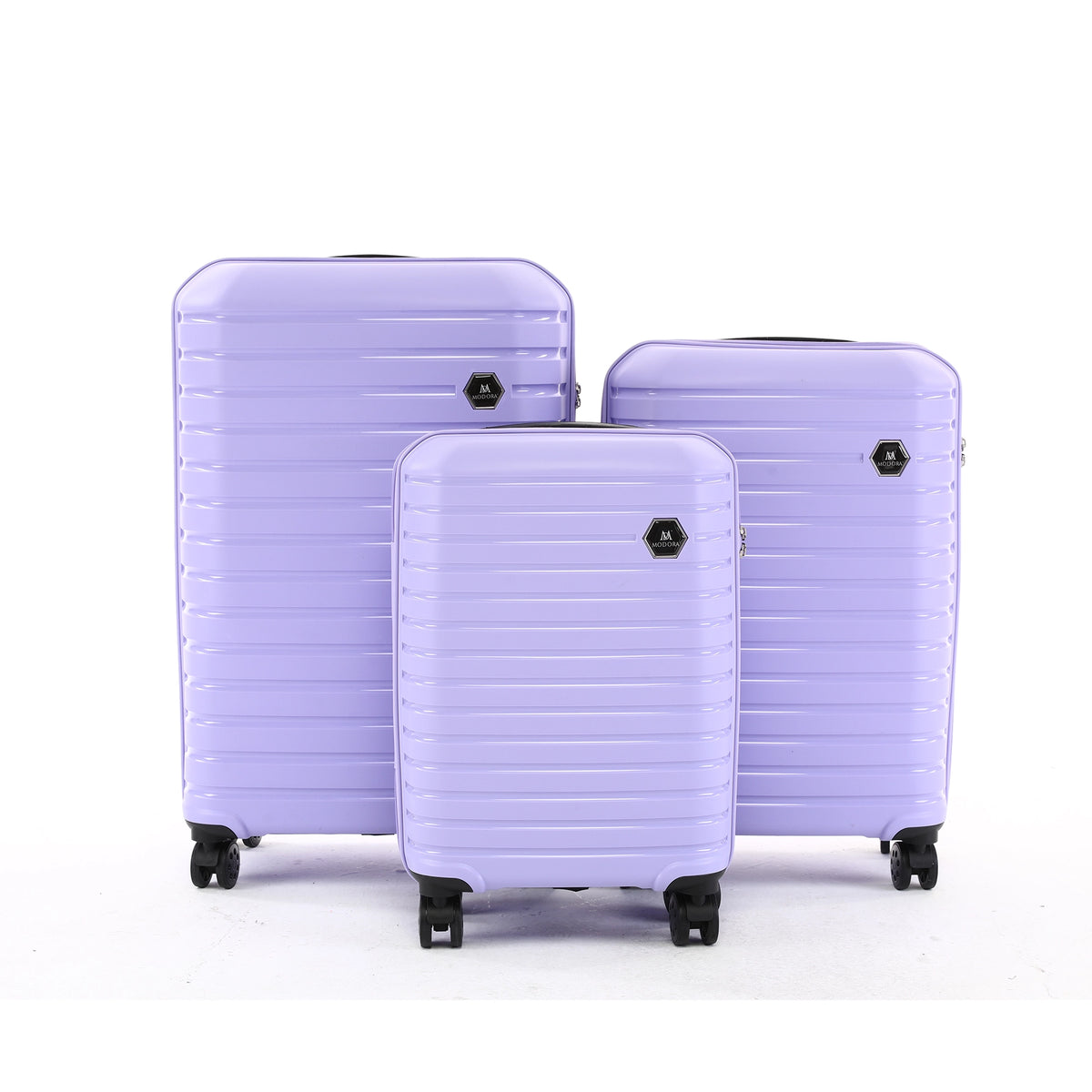 Modora Vanille Collection Lilac Suitcase Set Cabin/Medium/Large Modora UK