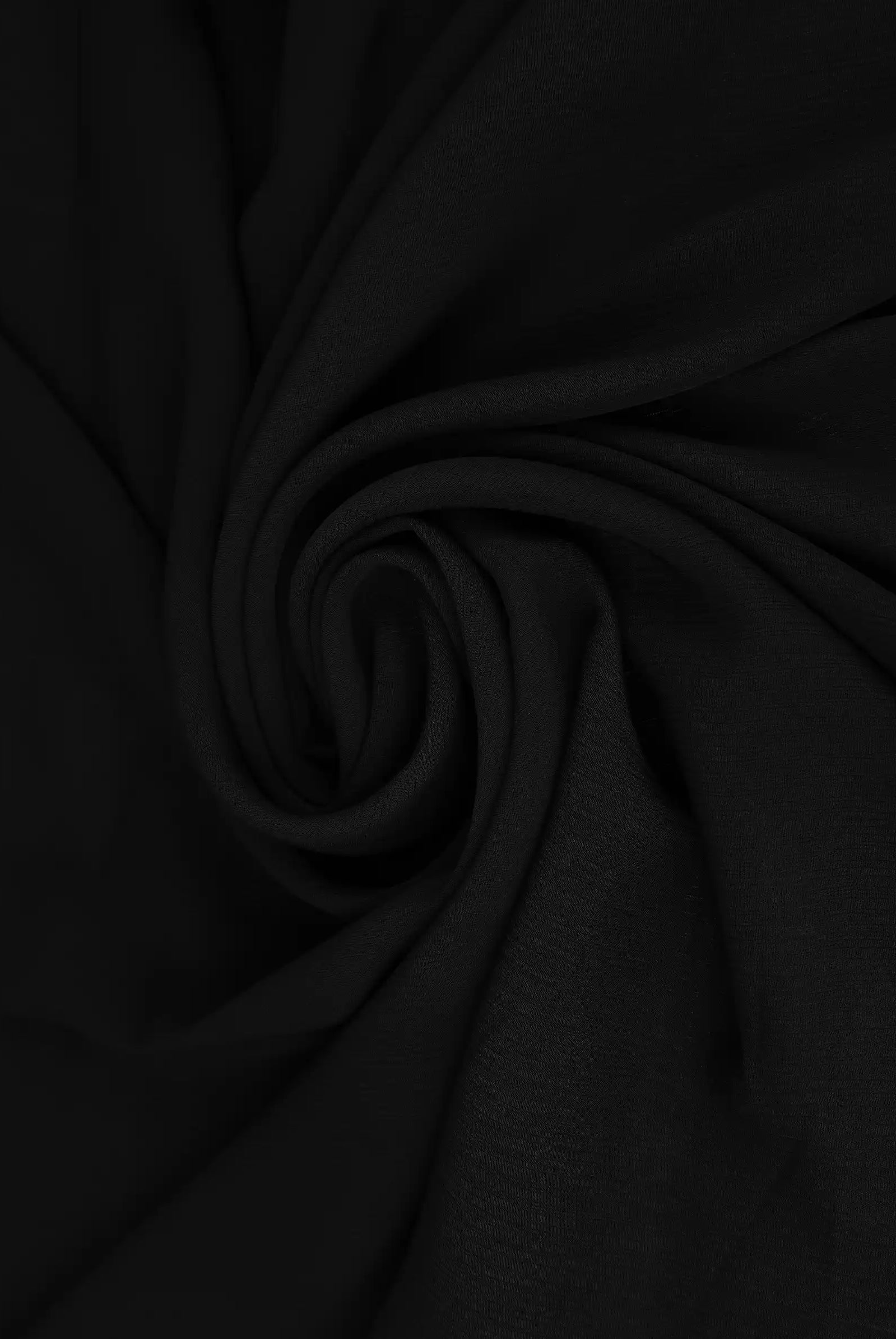 Long black chiffon scarf