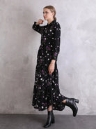 long sleeve floral dress