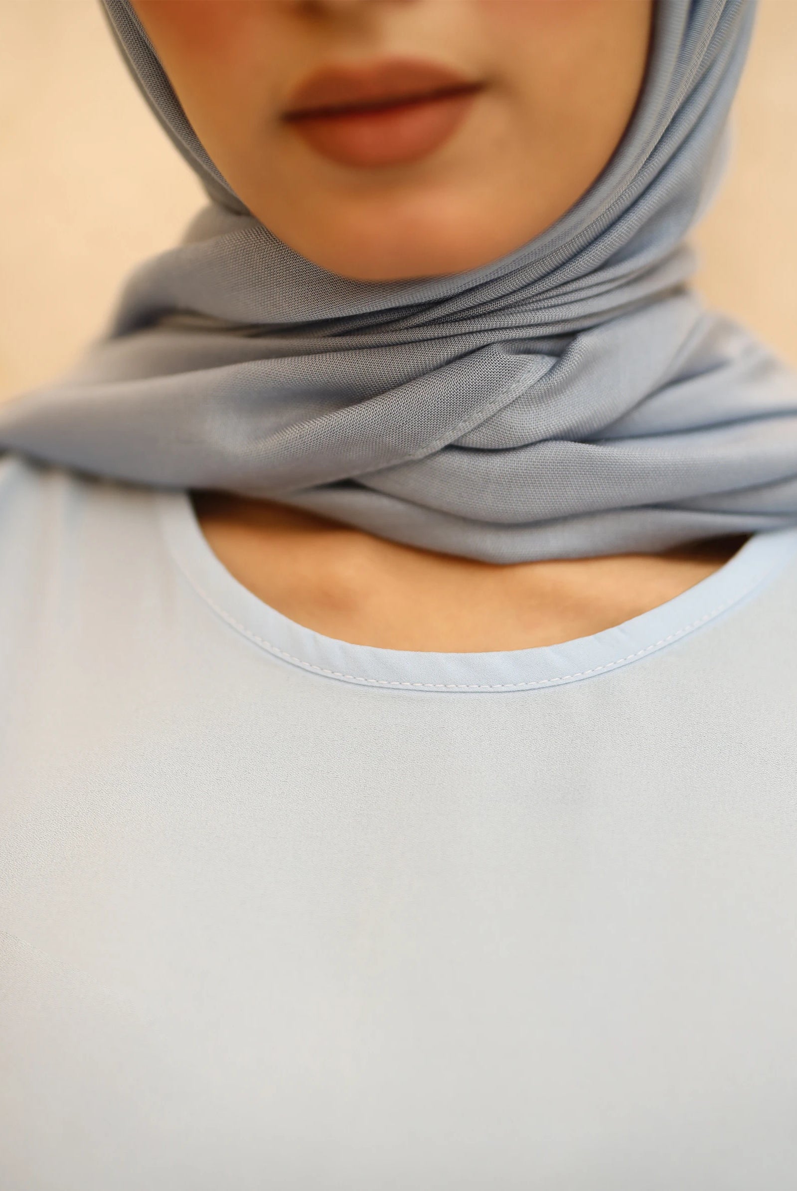 light blue abaya