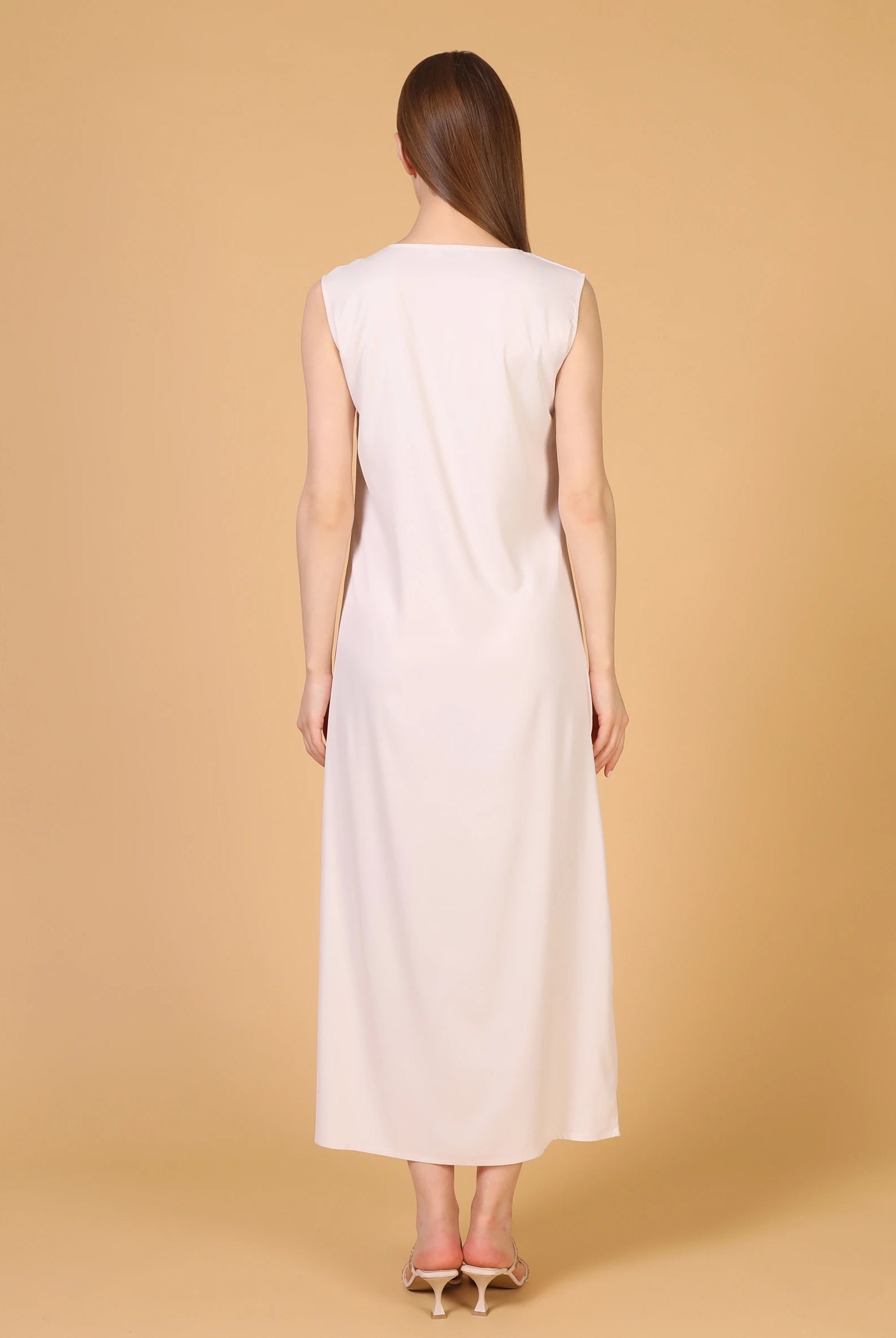nude inner slip dress