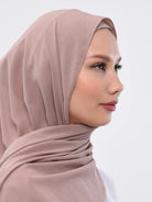 Pale crepe chiffon scarf