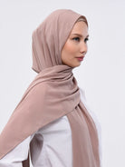 Mauve chiffon scarf