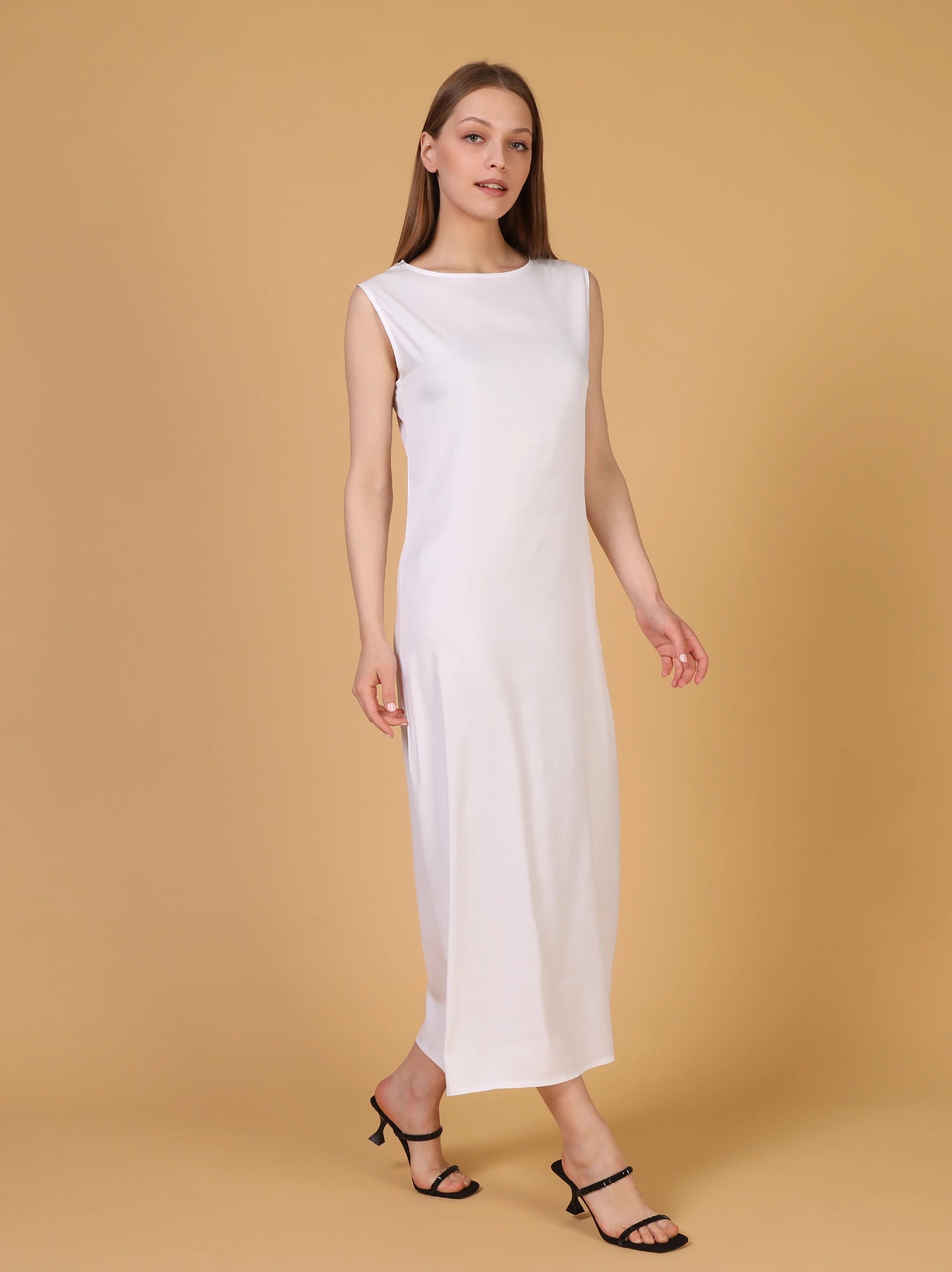 White Inner Slip Dress