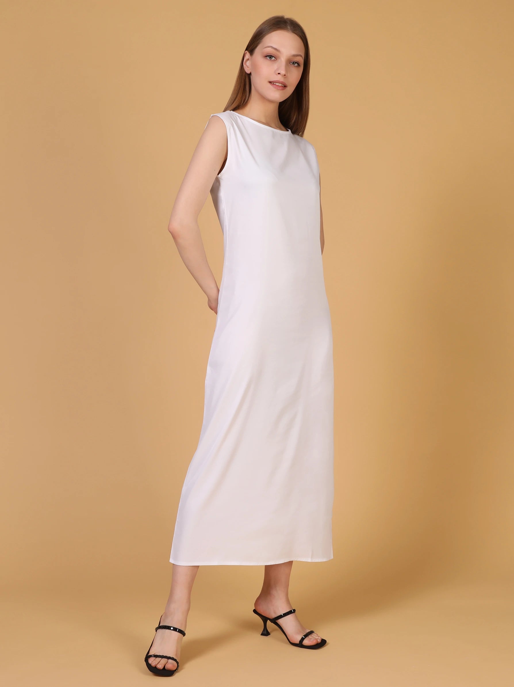 white inner dress