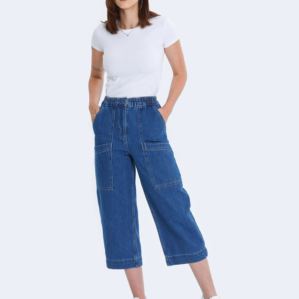 Cascade blue jeans best sale elastic waist
