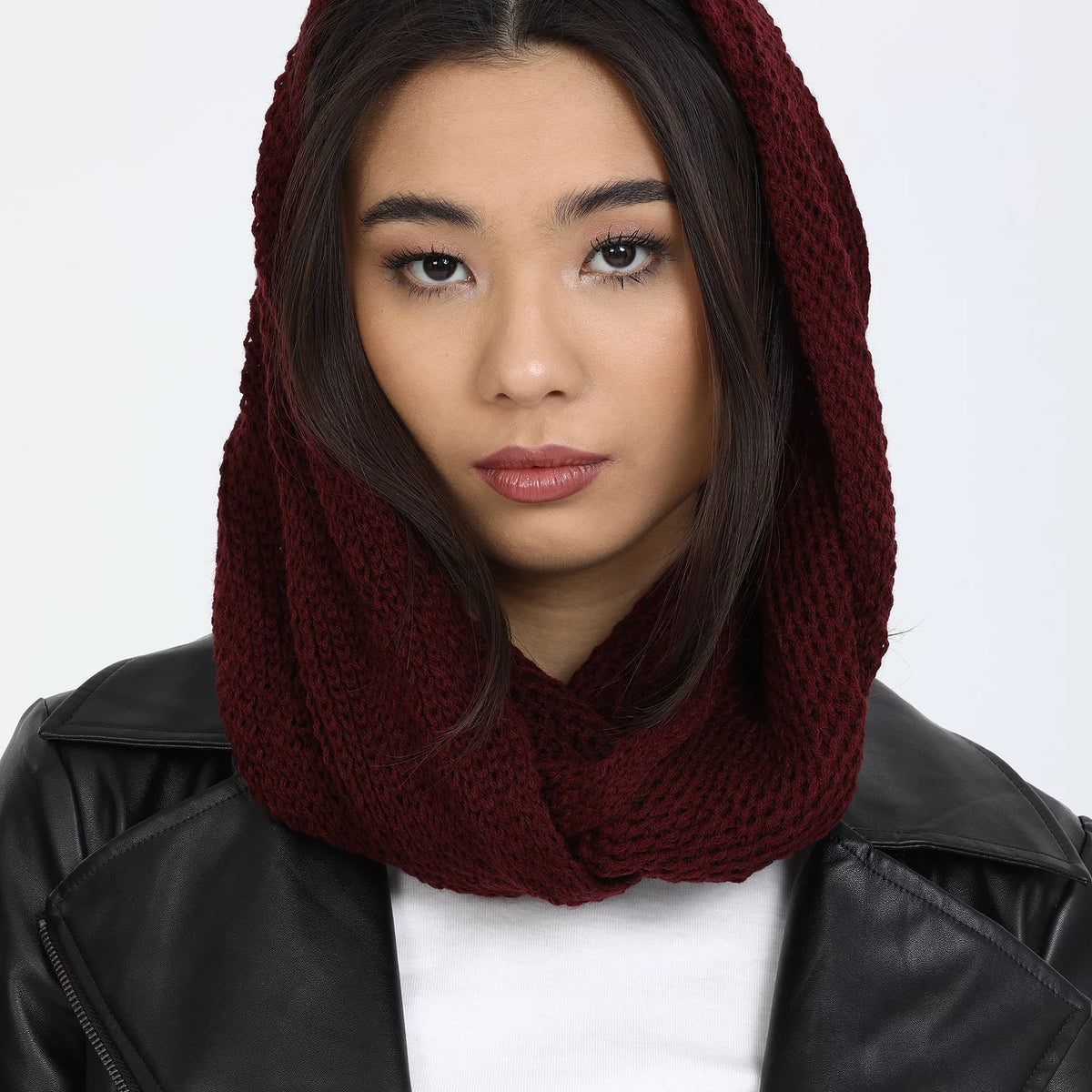 Burgundy snood new arrivals