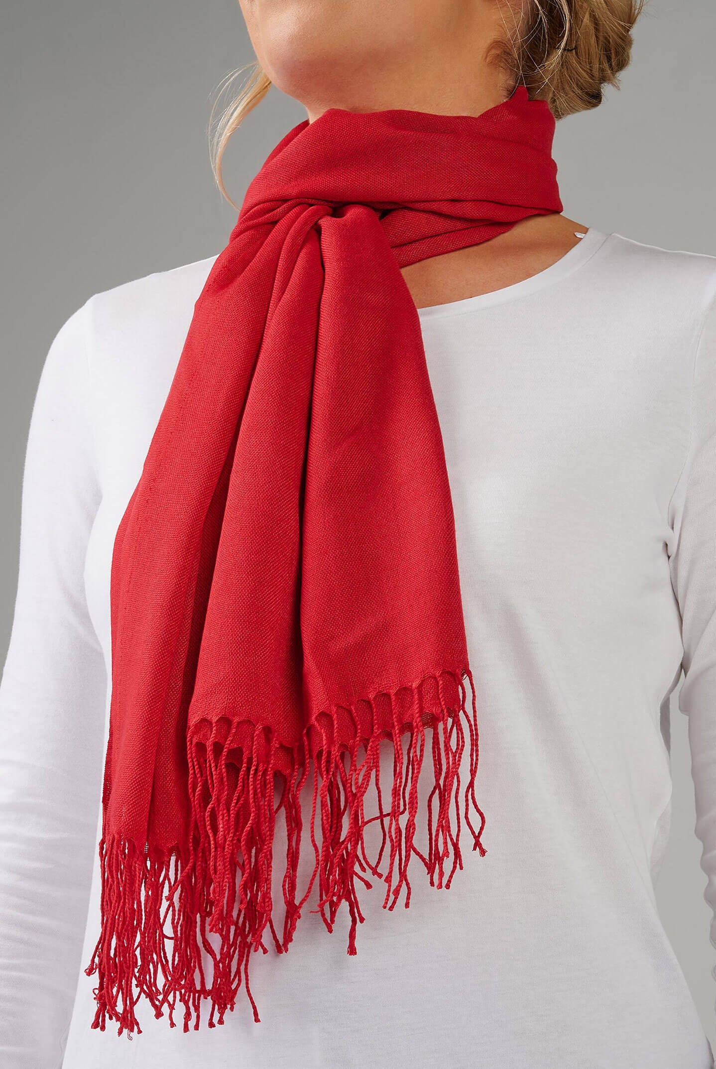 ladies red scarf uk