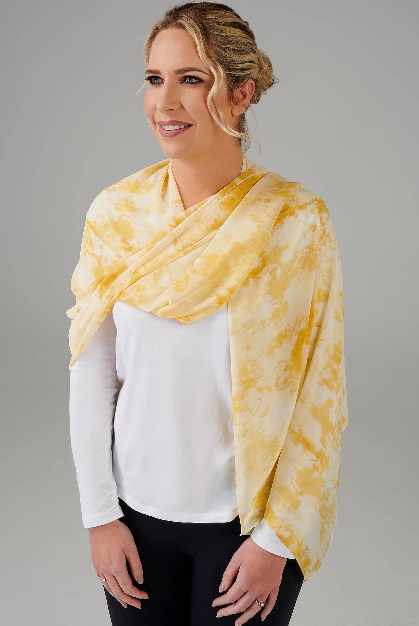 amber silk scarf