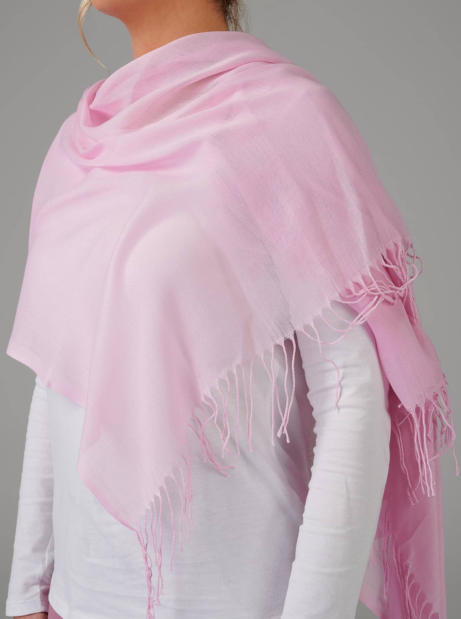 pink colour hijab
