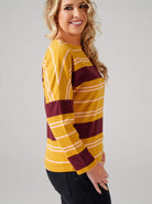 mustard long sleeve top