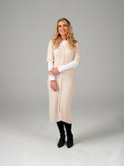 button up midi dress