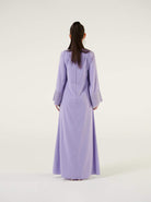 shop lilac embroidered dress