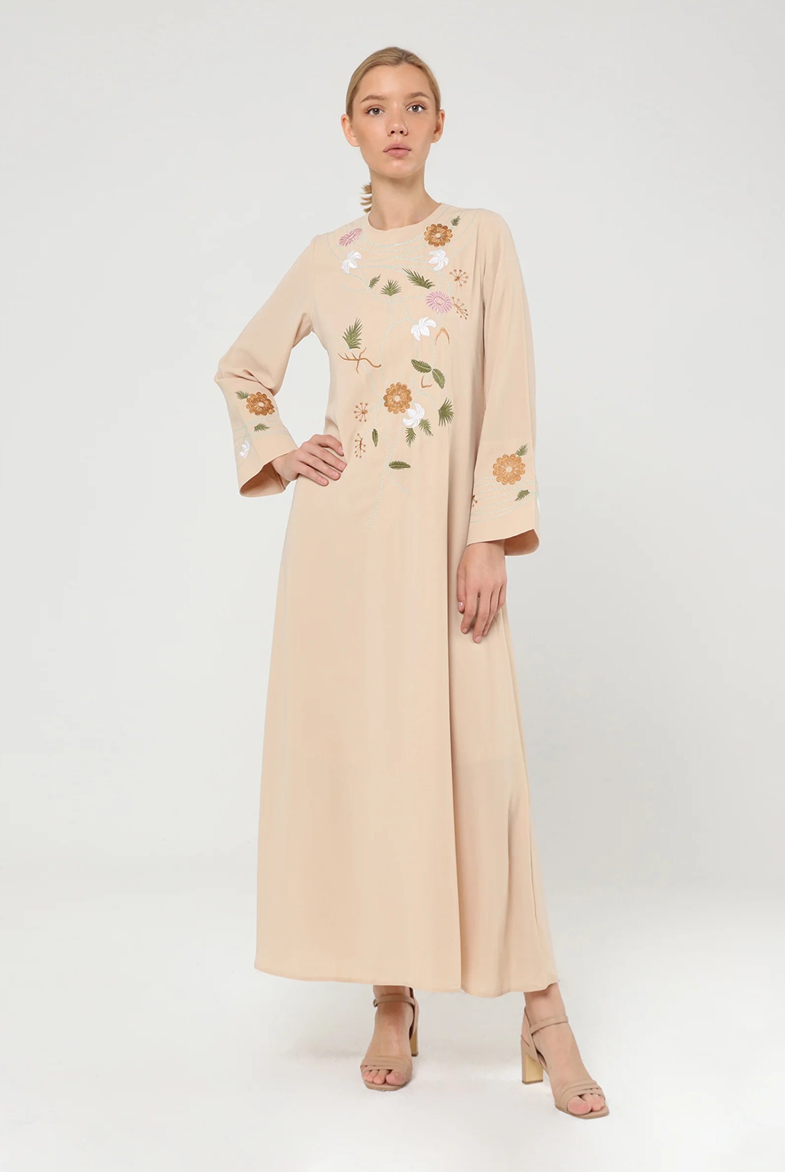 embroidered maxi dresses uk