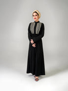 black embroidered dresses