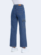 high waisted carpenter jeans