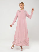 light pink maxi dress