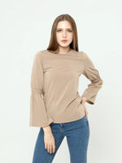 beige blouse