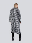 Black White Batwing Kimono