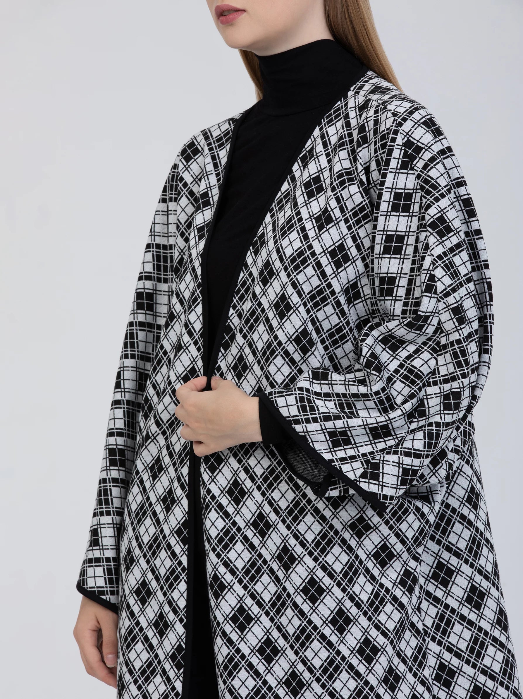 Black and White Kimono