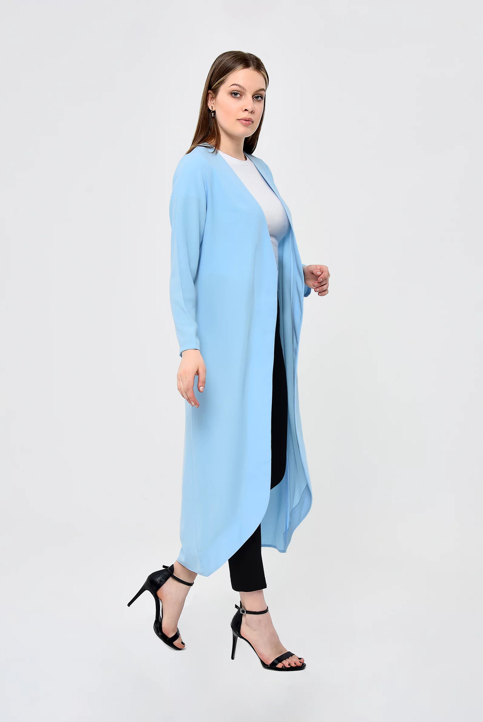 baby blue casual jacket