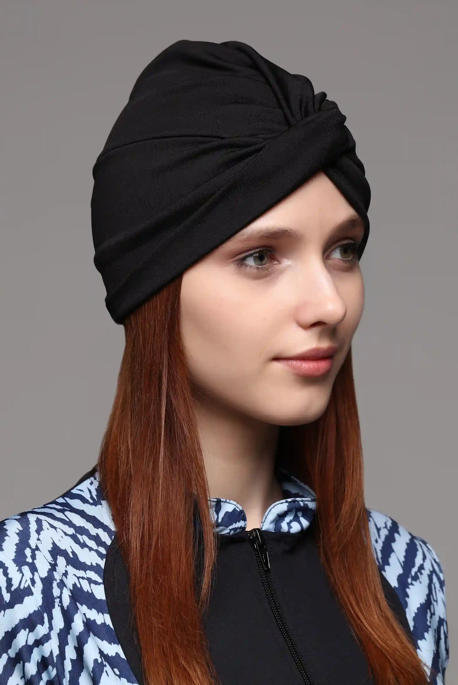 tie knot swim cap