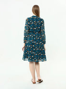 light blue chiffon dress