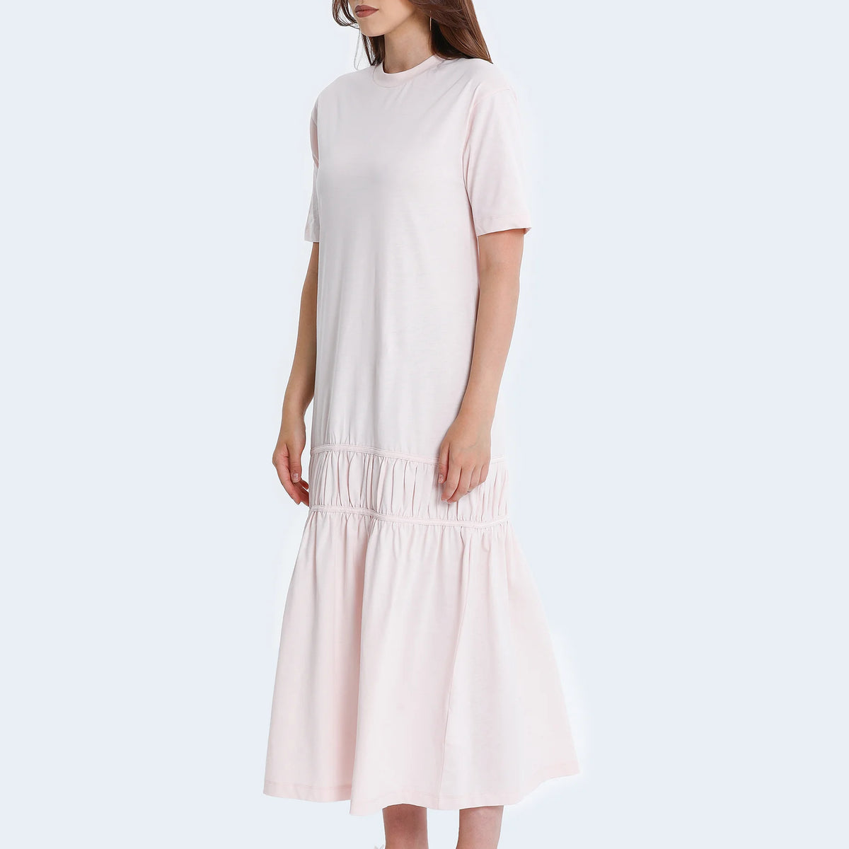 Light pink clearance flare dress