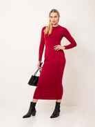 red bodycon dress