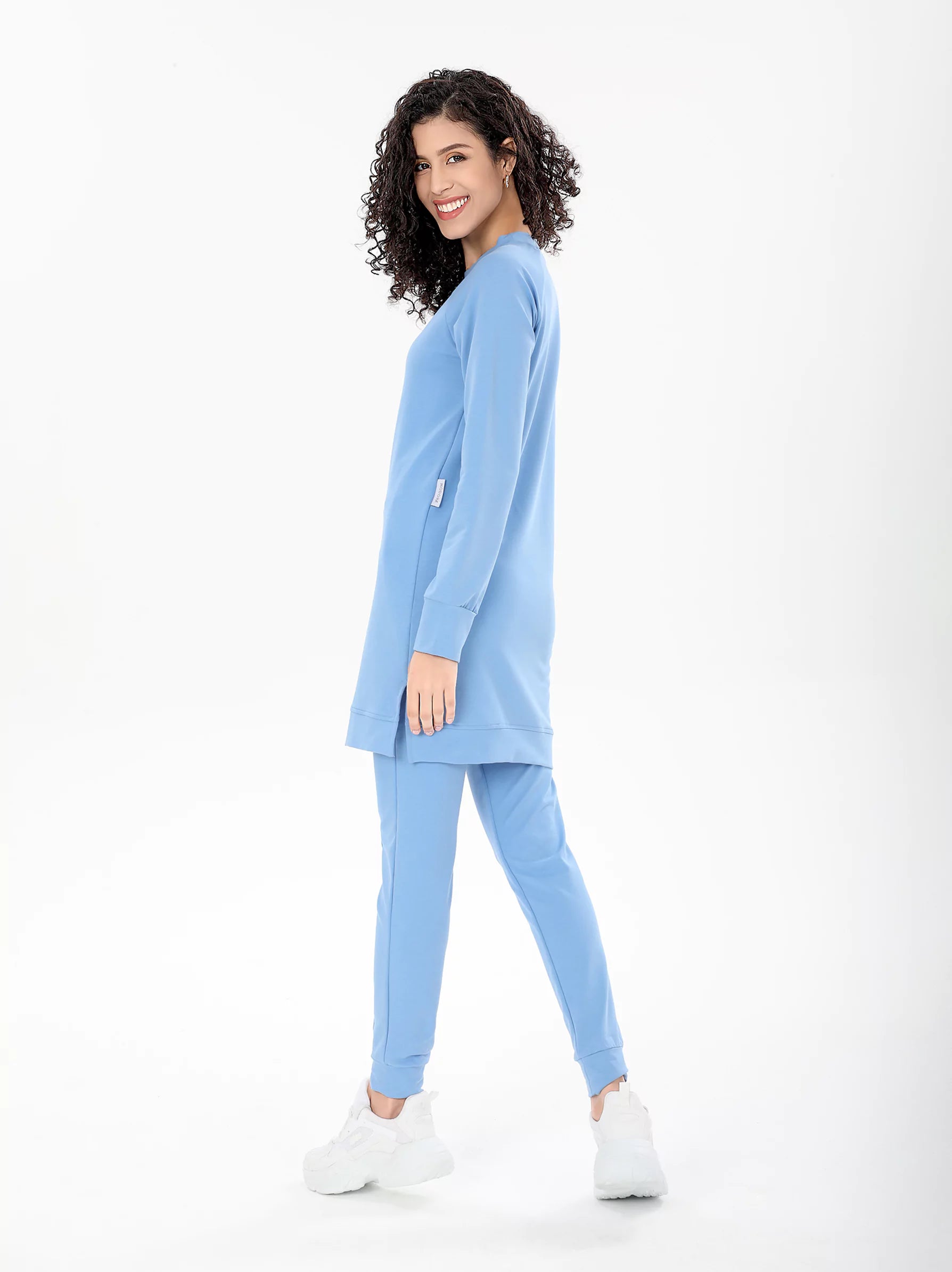 Babyblue Longline Sweatshirt