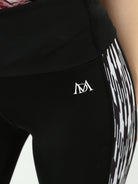 black running leggings women's