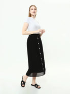 black midi skirt