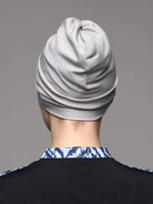 grey swim turban