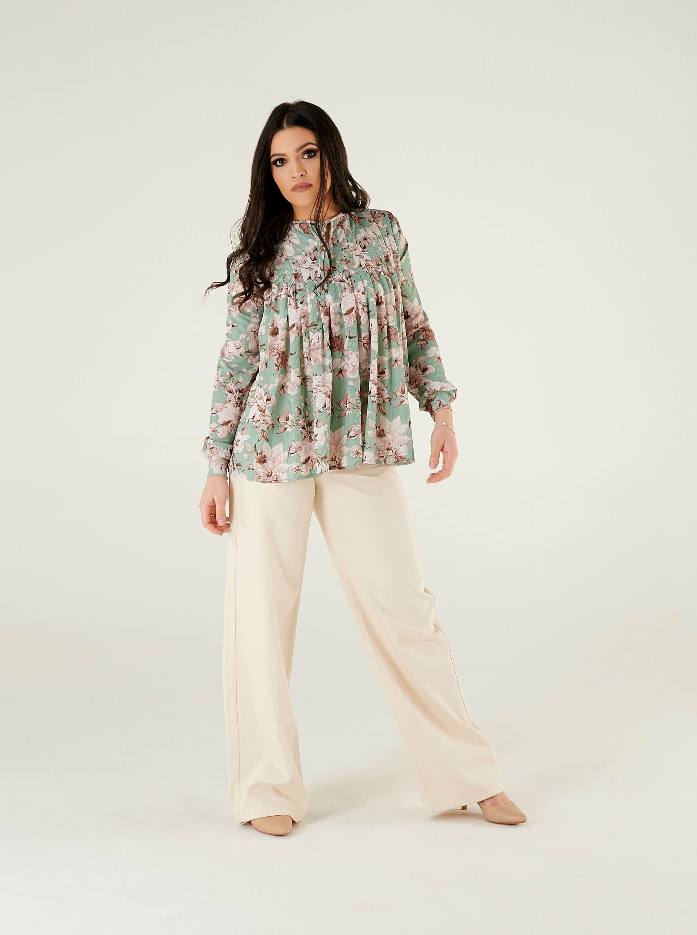 floral blouse