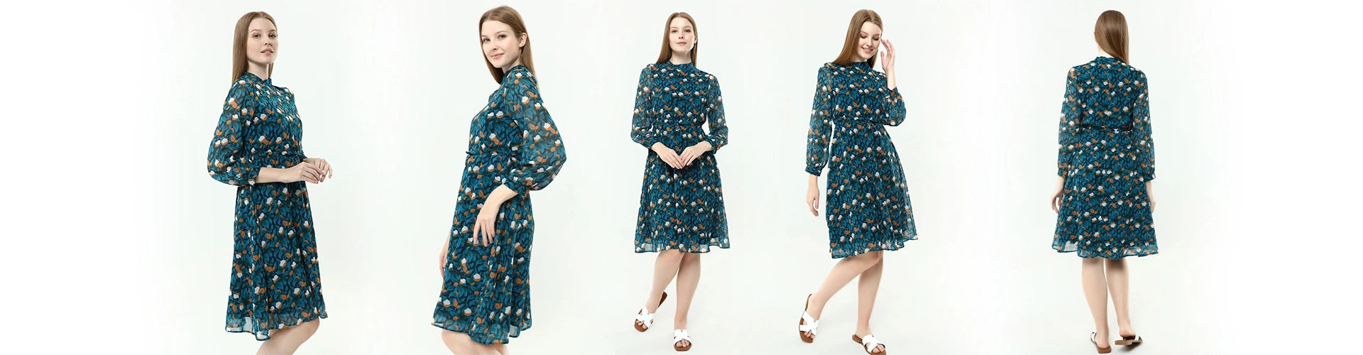  Style Knee Length Dress