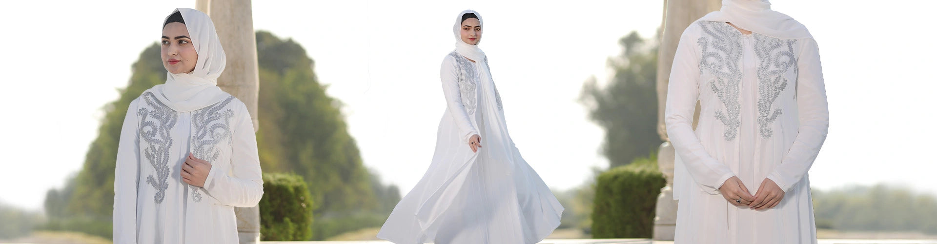 white chiffon kimono