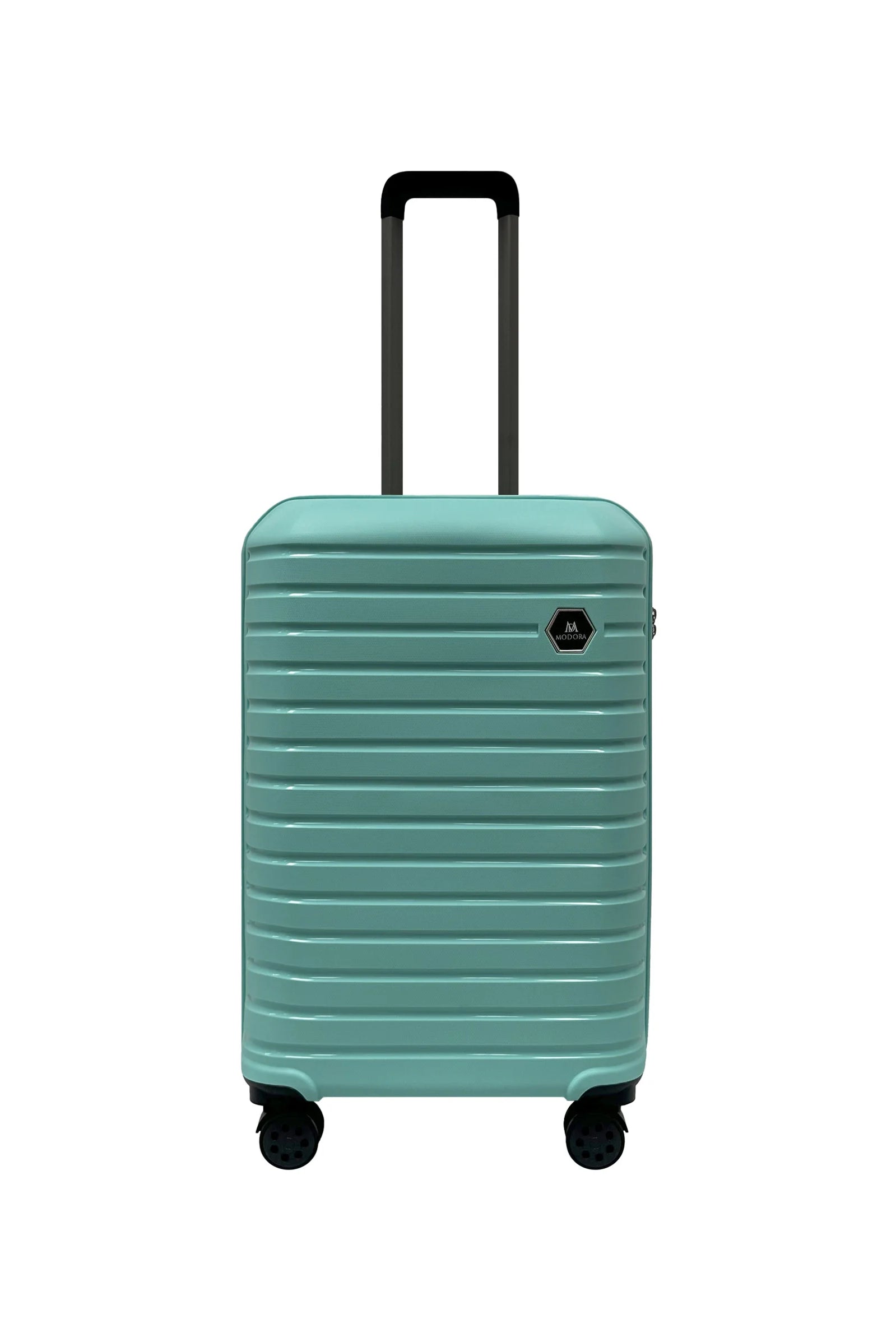 Green medium 4 wheel suitcase