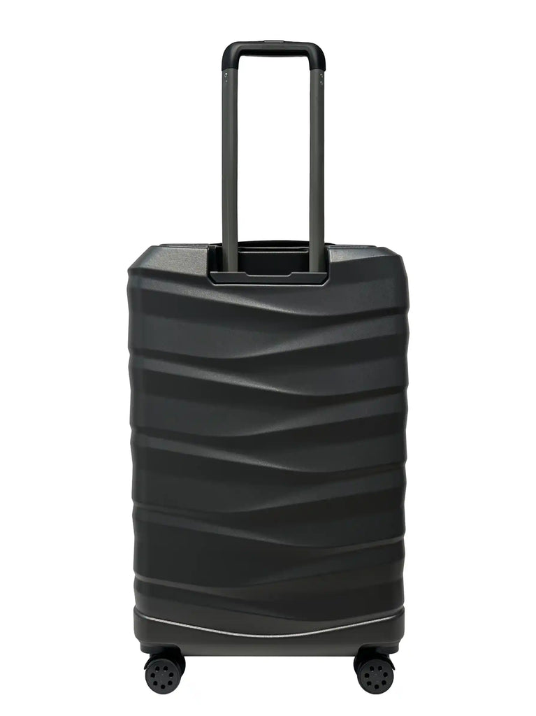 dark grey suitcase
