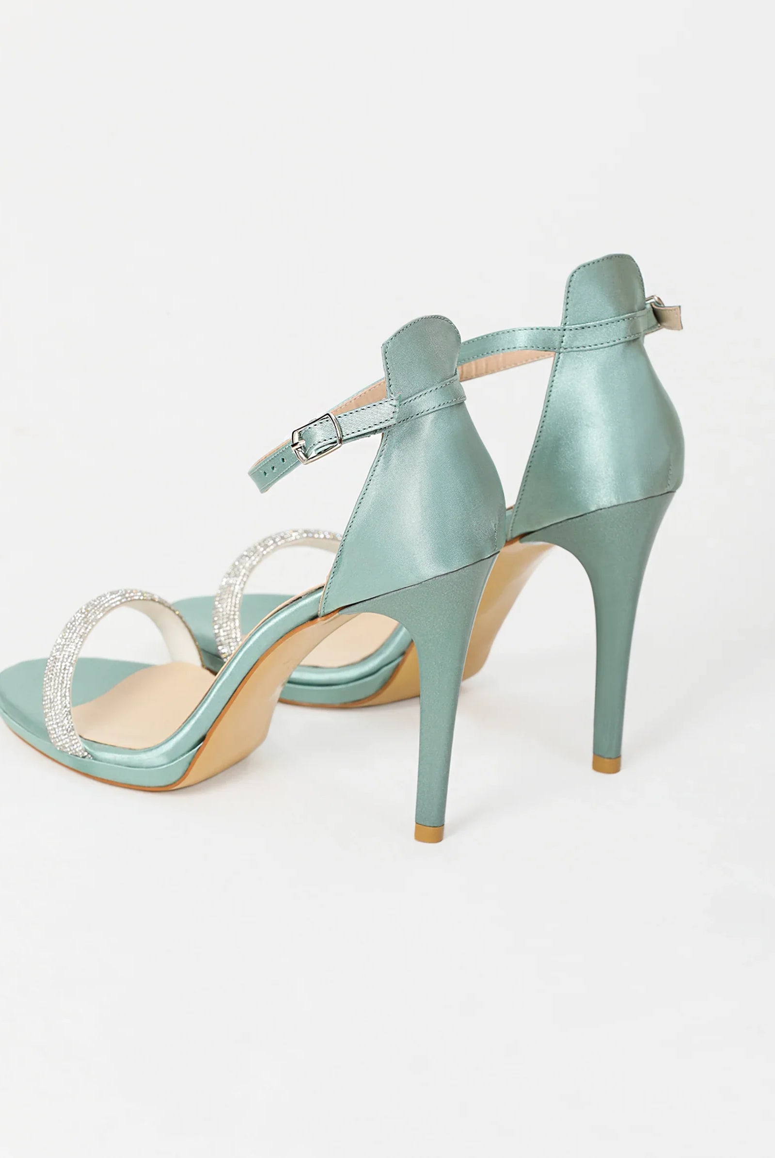 Green strappy 2025 sandals uk