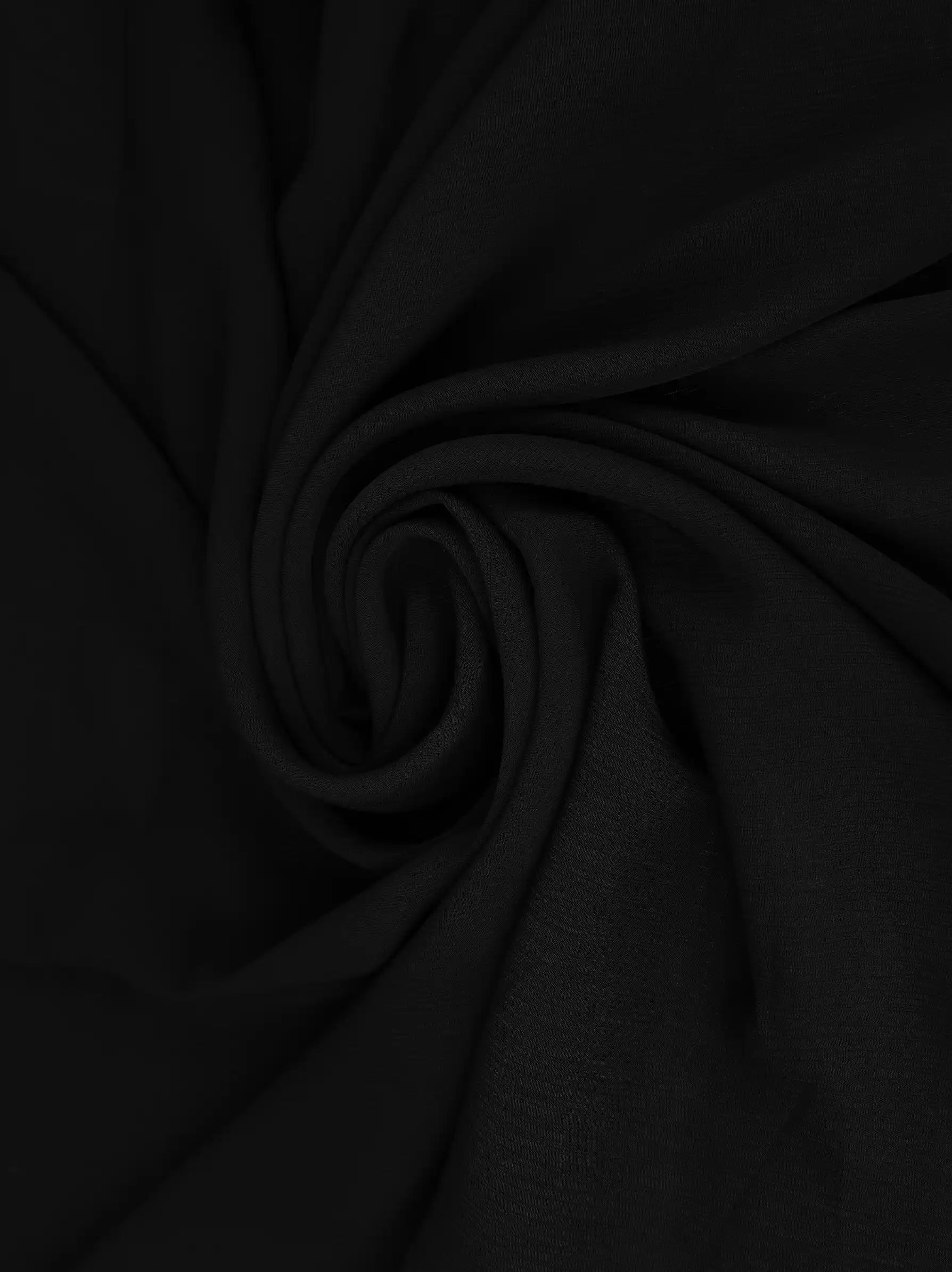 Long black chiffon scarf