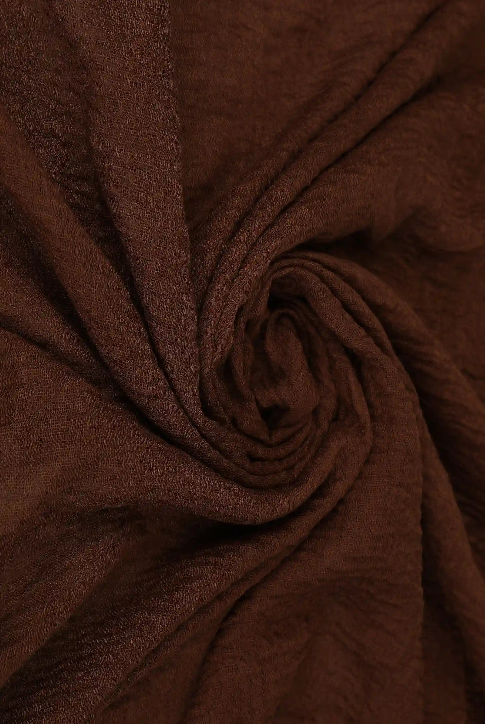 Chocolate brown cotton scarf