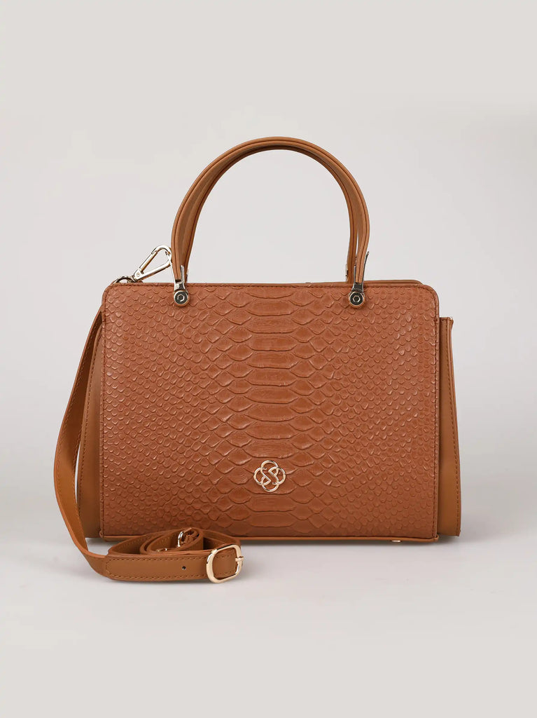 camel handle bag