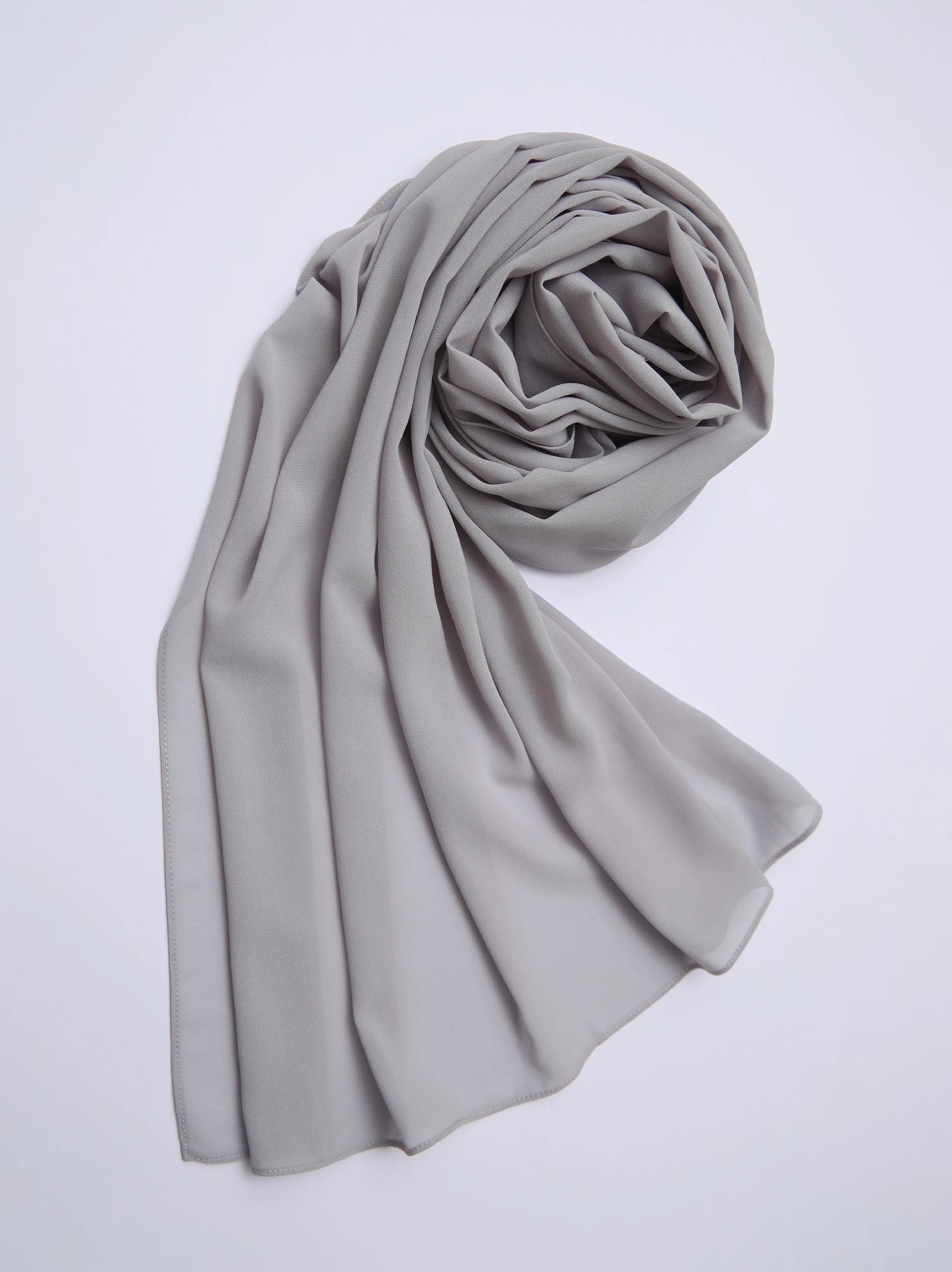 Grey Regular Chiffon Scarf Modora UK