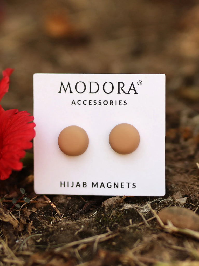 hijab magnet peach