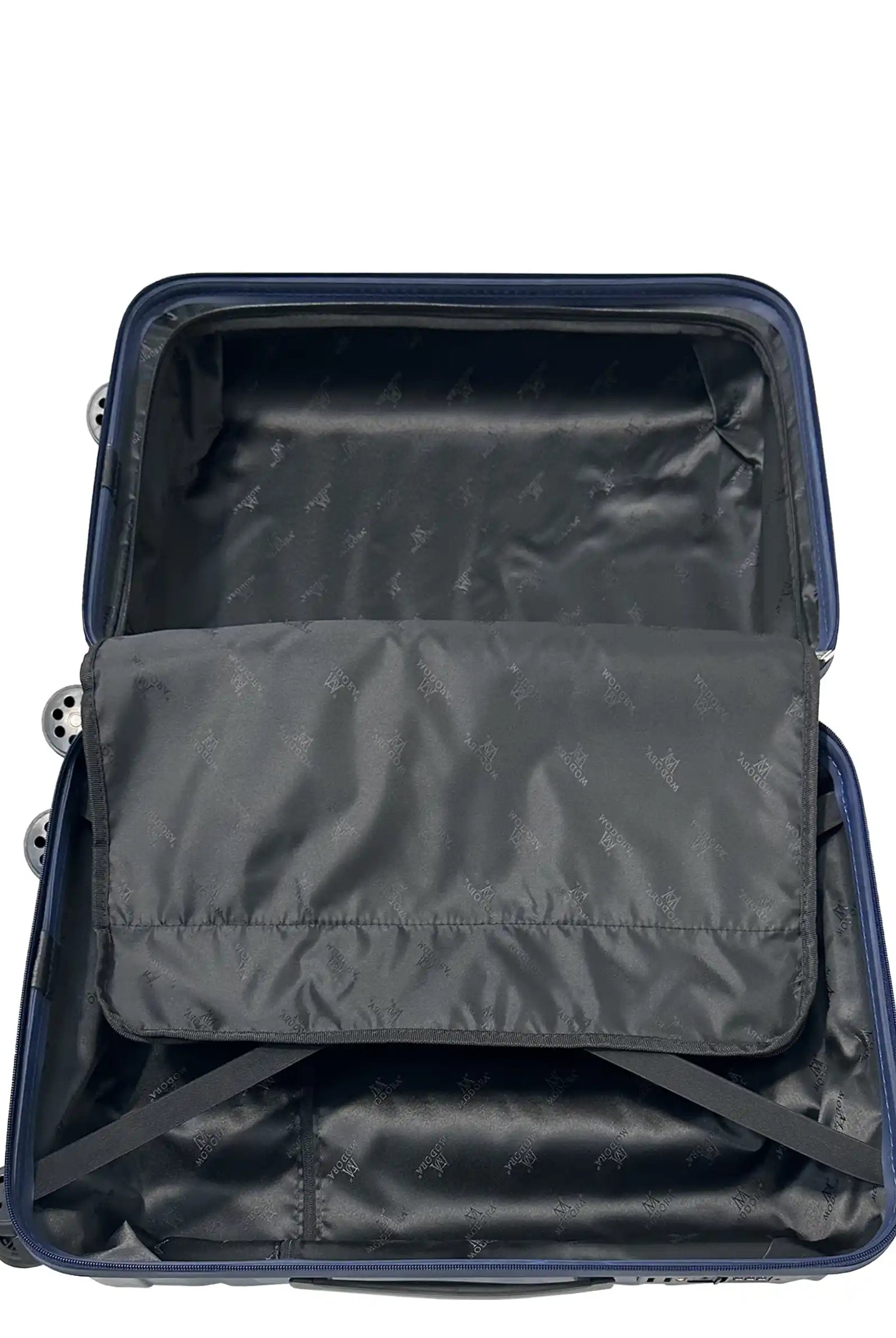 Vague navy medium suitcase