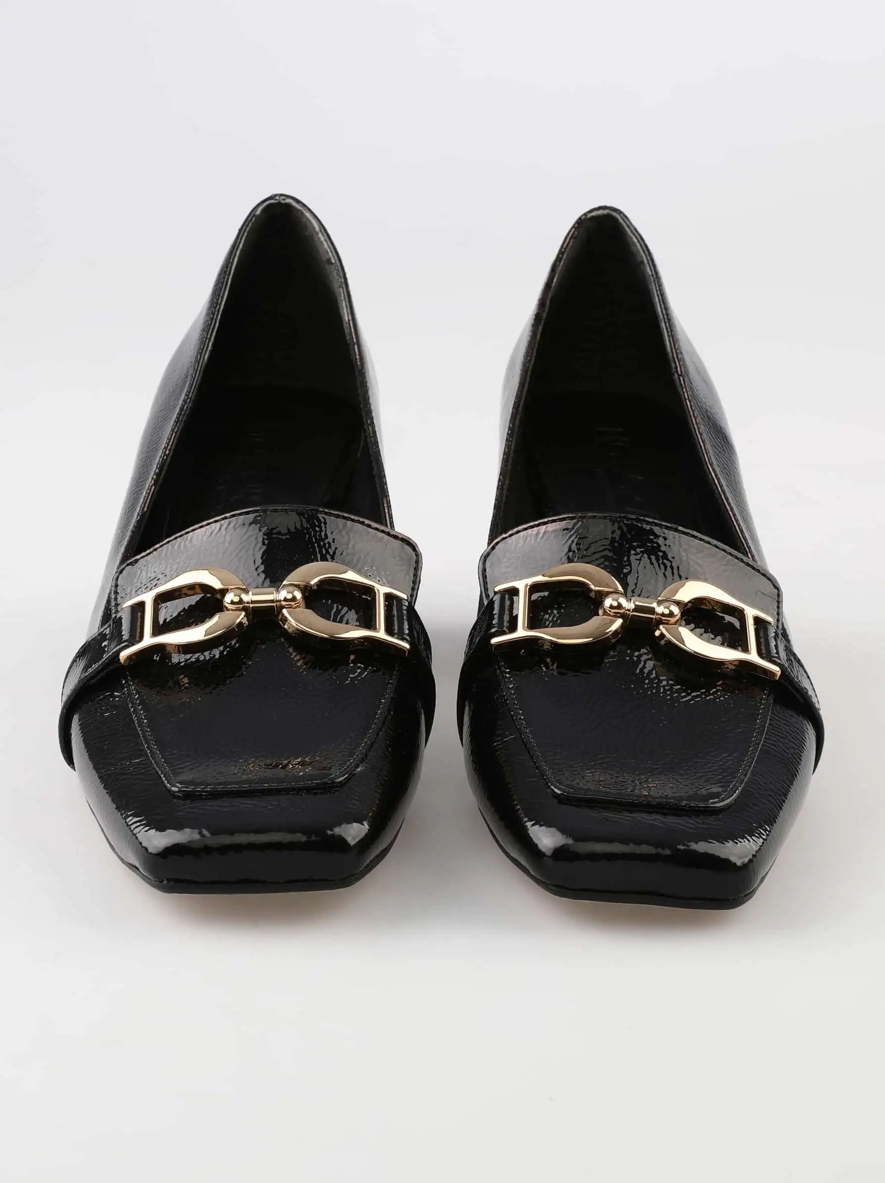 Vtg XAVIER DANAUD Shoes Us7 Gold Buckle Black Heels Sandals / Made in  Italy/ Never Worn - Etsy