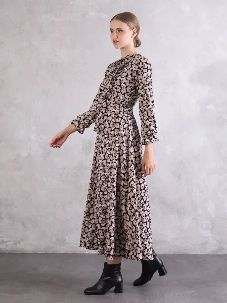 black maxi dress