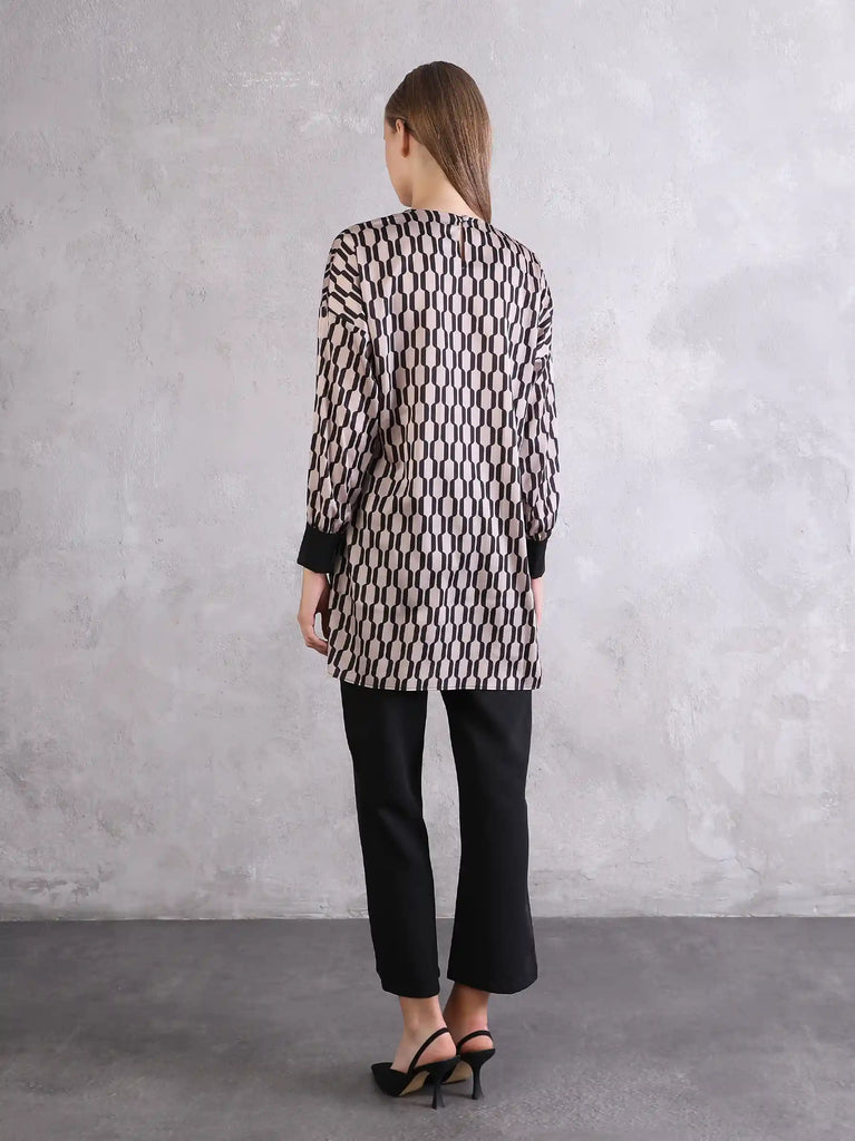 beige and black